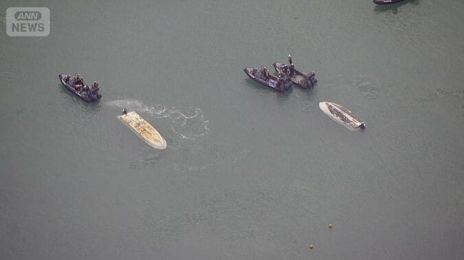 沖縄・辺野古で転覆の2隻は基地建設反対活動に使用　調査中の海保艇も転覆 1枚目