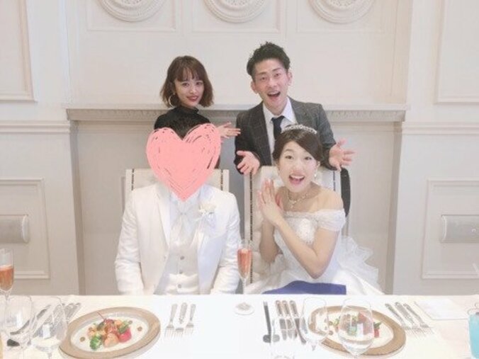 近藤千尋、横澤夏子の結婚式に夫婦で参列「最初から最後まで号泣」 1枚目