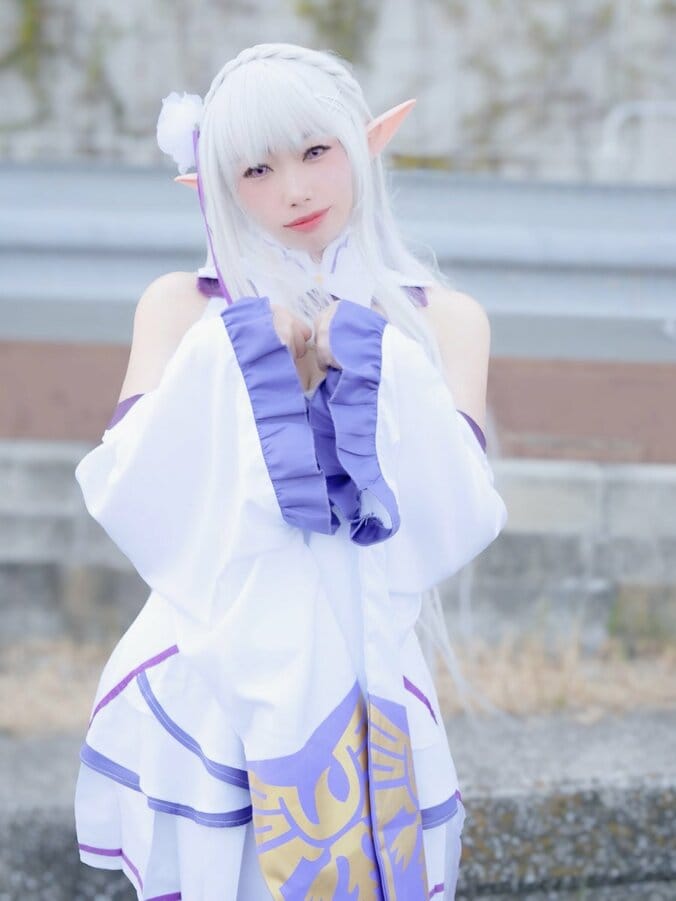 【写真・画像】『Re:ゼロから始める異世界生活』エミリアコスプレ画像　1枚目