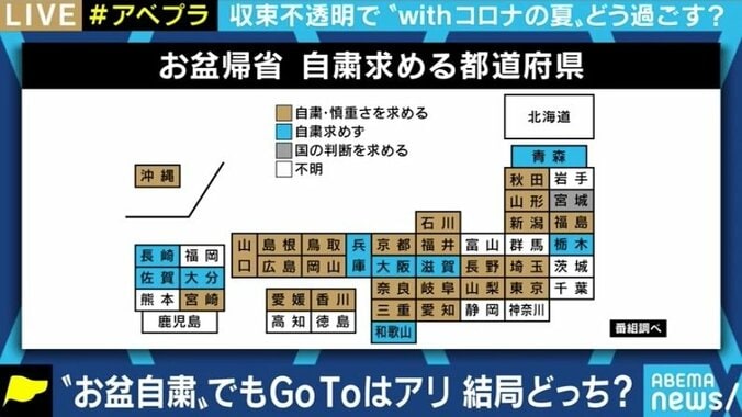 「帰るだけなら問題ない。おじいさん・おばあさんにも“ちょっとだけ顔を見せる”という程度なら大丈夫だ」お盆の帰省について京大・宮沢准教授 2枚目