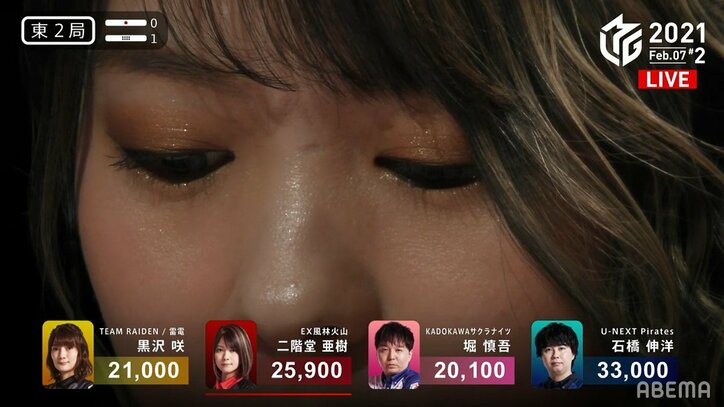 二階堂亜樹 魅惑のカラコンでイメージチェンジ 急遽のアップに視聴者ドキドキ「まっじで美人」「40歳奇跡かよ！」／麻雀・Mリーグ