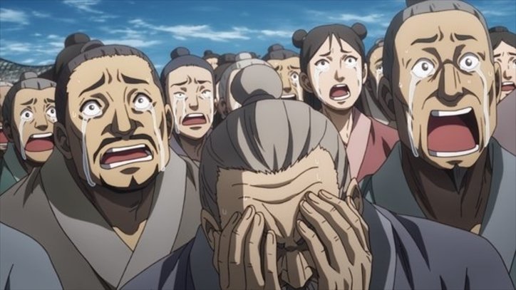 アニメ「キングダム」民たちに自らの決意を語るエイ政…第19話先行カット＆あらすじ公開