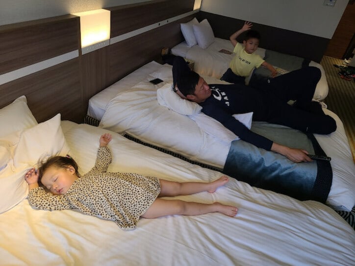  小原正子、家族でリフレッシュのためホテルに宿泊「近場でのんびり」 