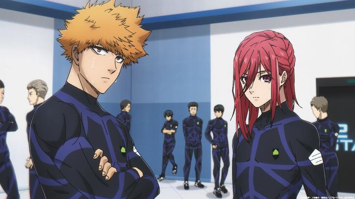 アニメ「ブルーロック」千切豹馬、國神錬介15話場面カット