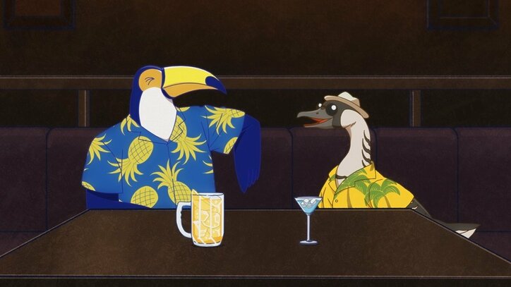 アニメ「アフリカのサラリーマン」、社員旅行で来たハワイで密会するオオハシと現地ガイド…!第7話あらすじ&先行カット