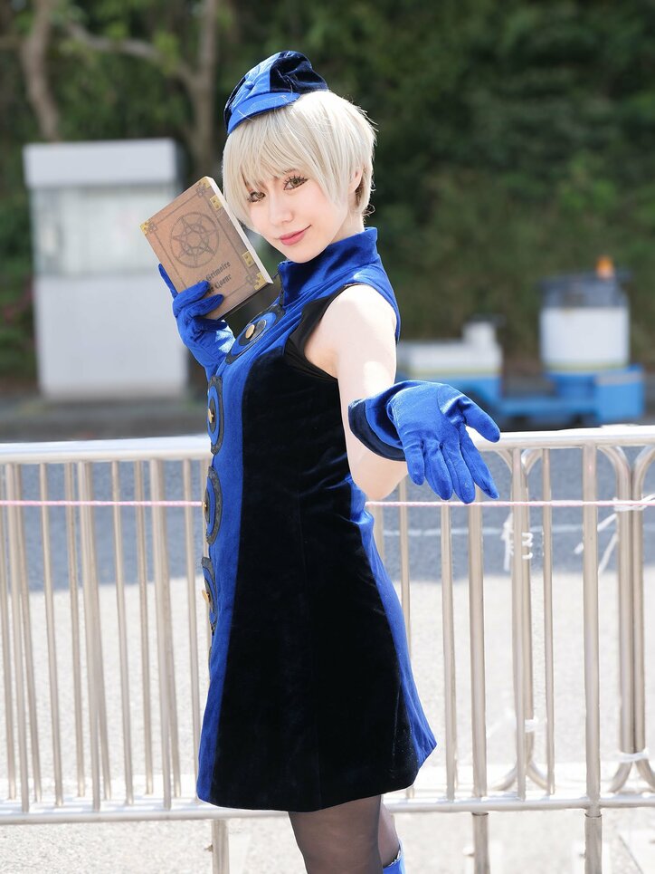[Photos/Images] Event Companions Disguised as Elevator Girls! The Long-awaited 'Persona 3' Elizabeth Cosplay 1st