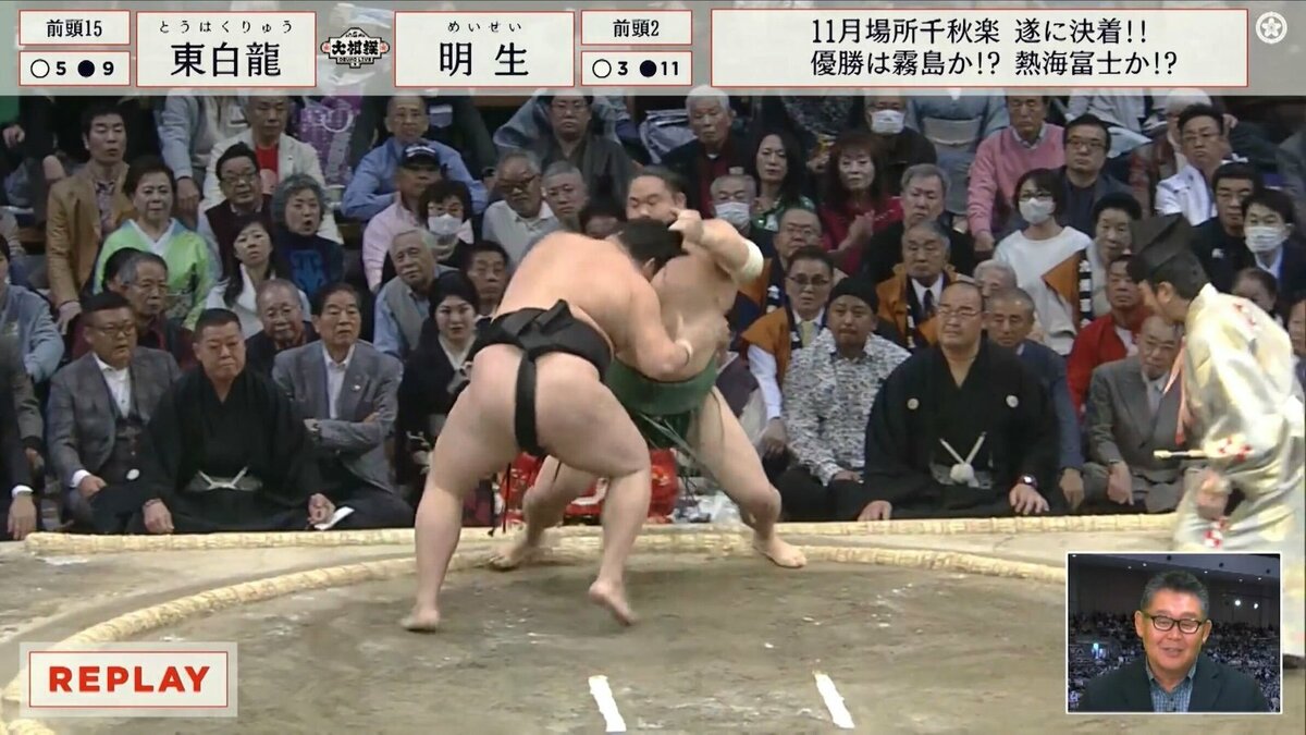 これはいけません」力士の咄嗟の珍行動に実況席が苦笑「ちょんまげ掴ん