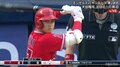 大谷翔平、ダブルヘッダー2試合目も元気に登場 第1打席で122メートル大飛球　視聴者も「いけるよ！」「惜しい」と期待