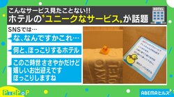 「バスルームでアヒルちゃんがお出迎えしております」あるホテルのユニークなサービスが話題に