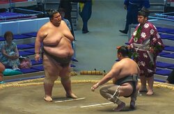 252キロの超巨漢を“片手“で投げた！ 衝撃の”秒“決着「なんじゃそりゃ」「すごい片手で」驚嘆の声相次ぐ