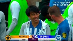 「笑顔もメッシ味」開幕連勝の立役者・三笘薫、チームメイトの労いに満面の笑み　人気YouTuberレオザ氏は「三笘とマーチがお手本になっている」