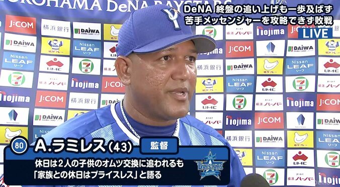 横浜DeNA・ラミレス監督「東も良かったが、メッセンジャーがそれ以上だった」　天敵を攻略できず借金は2桁に 1枚目