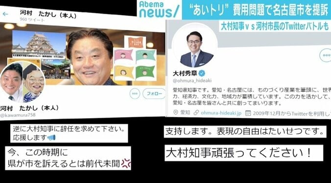 “あいトリ”費用問題で大村知事と河村市長がバトル 異例の法廷闘争へ 3枚目
