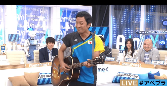 「10年ぶりに超忙しい」ギター侍・波田陽区　卓球・水谷選手似で五輪特需 1枚目