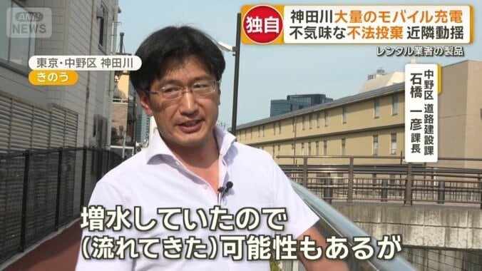 誰かが、この場所で捨てたという見立て