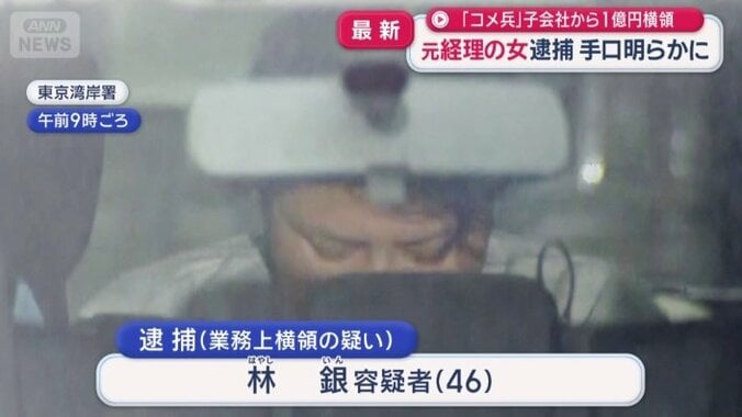 林銀容疑者（46）