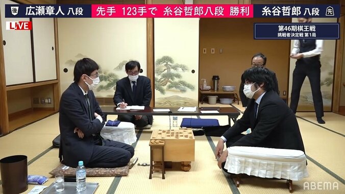 糸谷哲郎八段、広瀬章人八段下す 挑戦権は第2局へ／将棋・棋王戦挑決二番勝負 1枚目