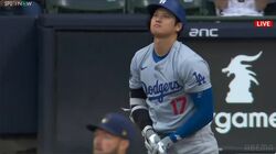 「一瞬で入った」大谷翔平、完璧すぎる37号アーチ　弾丸ライナーが“頭上通過”で外野手が1歩も動けず… 球場騒然