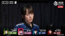 敵のアガリに美人雀士・瑞原が“絶対零度”の冷たい視線 ファンは「ゾクゾクする」「ドスが効いてる」／麻雀・Mリーグ