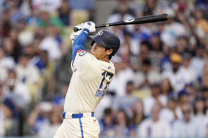 【映像】大谷、2試合連発！ 滞空時間が長い41号アーチ