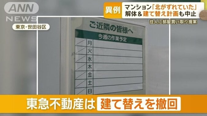 東急不動産は建て替えを撤回