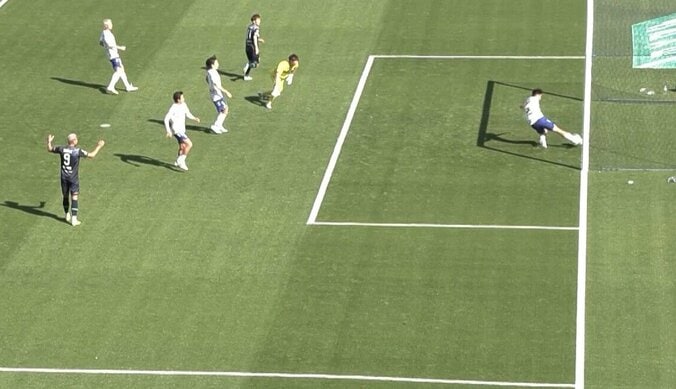 【映像】ゴールラインギリギリの神クリア