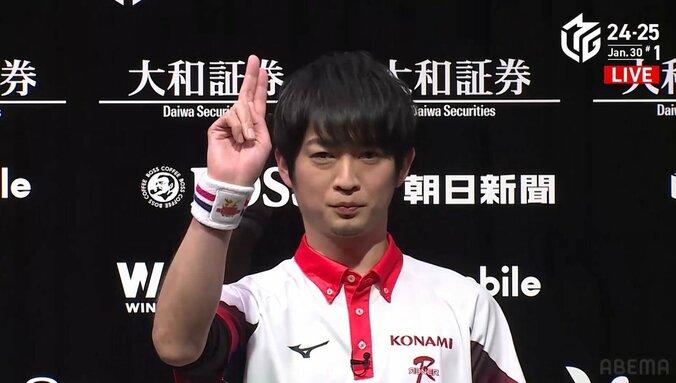 【写真・画像】息詰まるシーソーゲームを制した麻雀ヒーロー！滝沢和典、逆転トップを決めた鮮やかすぎる“一発高目・三色同順”／麻雀・Mリーグ　1枚目