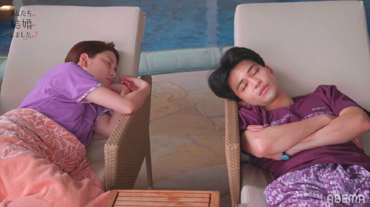 川島海荷、年下夫と岩盤浴でガチ寝？妻の髪を優しく結ぶ姿にトリンドル「ドキドキする！」『私たち結婚しました3』第5話