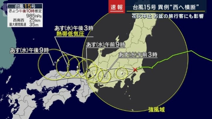 台風15号