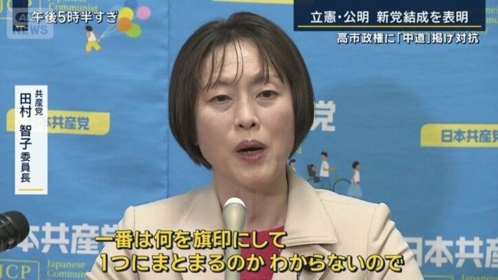 共産党　田村智子委員長