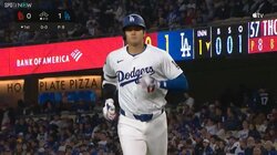 大谷翔平、打った瞬間猛ダッシュ→"あちゃー"とスローにベースでピョン ファンは「ここからここからー！」「ピョン谷さん」