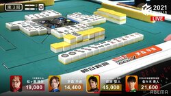 なかなか出ない今期の初役満、またもツモリ四暗刻がするり 出アガリで跳満に「あーダメだーw」「役満惜しい」／麻雀・Mリーグ