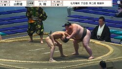 「ひどいダメ押し」「なにしとんねん」体重2倍差の取組で“あわや”の出来事に館内ため息「必要な指導」親方“ピシャリ”に納得の声