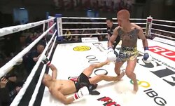 “残り0秒”で衝撃KO！ 普段はトレーナーの選手が大番狂わせ！ 予想外の劇的ラストに戦慄