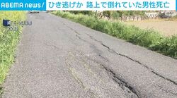 ひき逃げか 路上で倒れていた男性死亡