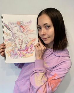 土屋アンナが「鬼滅の刃」竈門禰豆子の“ガチ”イラストを公開！「うますぎる」「絵心がハンパない」と話題に