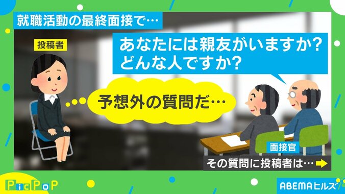 第一志望の最終面接で予想外の質問 感極まり“男梅”のような顔に SNSでは「アツい。愛だな」「採用しないわけない」と反響 1枚目