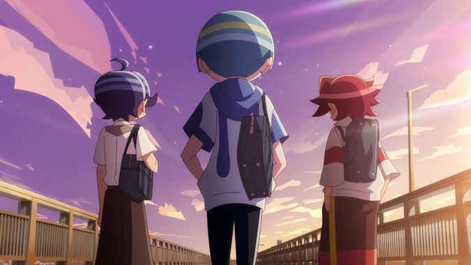 アニメ「想星のアクエリオン Myth of Emotions」鳳颯虎、月城瑠美也、秦野外史、場面カット1