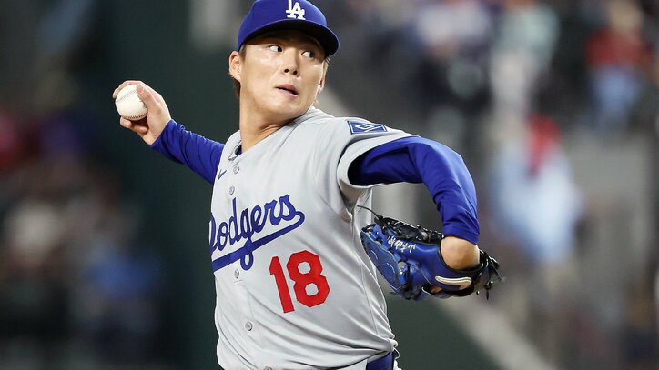 【写真・画像】山本由伸、今季最長7回無失点で3勝目！圧巻の10K奪三振ショー、大谷欠場も代役の先頭打者弾でド軍4連勝　1枚目