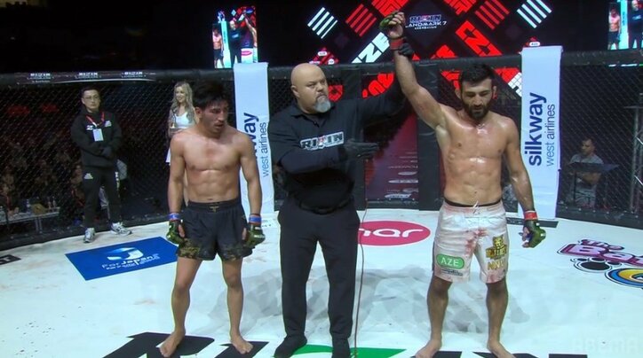 【全試合 結果速報】RIZIN LANDMARK7(ライジンランドマーク7)in Azerbaijan 鈴木千裕、王者ケラモフを下からのラッシュで衝撃失神KO!