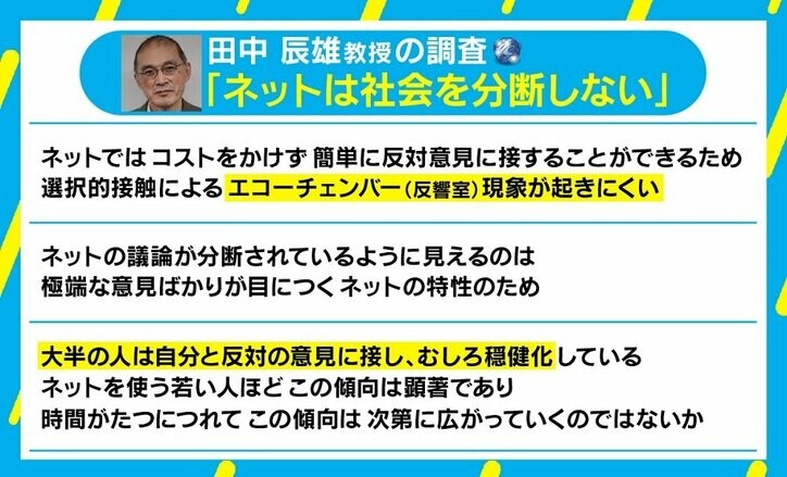 「ネットは社会を分断しない」研究発表の経済学者と激論「それでも感情や信念は煽られる」
