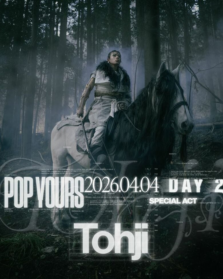『POP YOURS 2026』のSPECIAL ACTとしてTohjiが発表