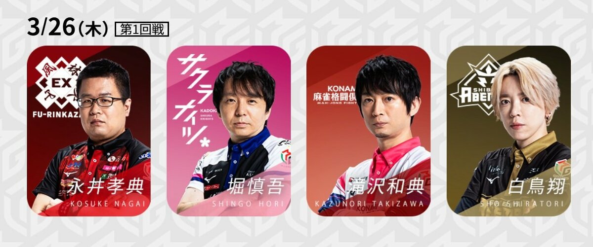 首位突破をかけた最終決戦！EX風林火山 VS KONAMI麻雀格闘倶楽部 7位