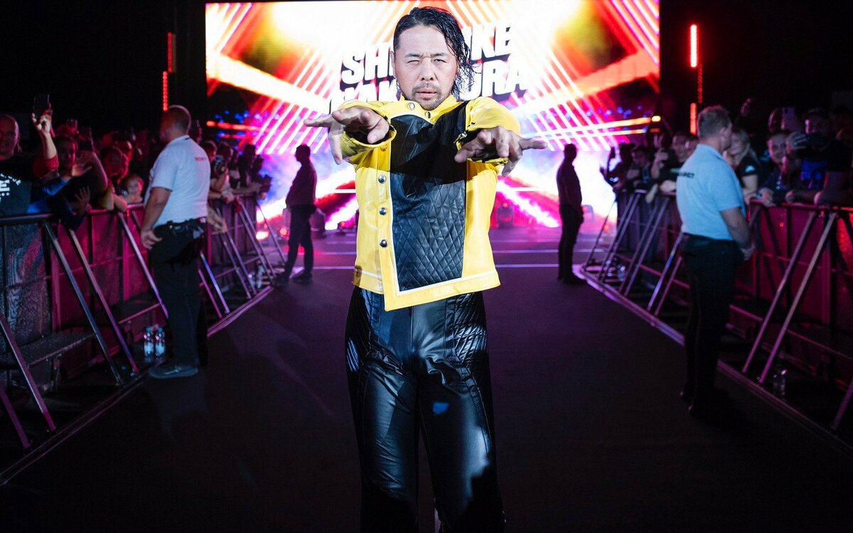 中邑真輔 wwe フィギュア 取り グレートムタ戦使用