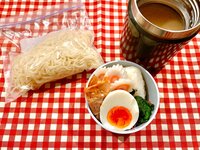 飯田圭織『息子弁当♪♪食べやすく改定ラーメン☆』