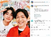 松下洸平&高橋文哉の“最愛コンビ”再会ショットにファン歓喜「2人とも可愛い」「兄弟にしか見えない」