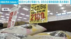 前月から伸び率縮小も 9月の企業物価指数 高水準続く