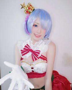 「リゼロ」レムのサンタ風コスプレに人気コスプレイヤー・Yuki亭が挑戦 世界各国から絶賛の声