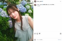 「紫陽花可愛いよね、私も可愛い」“あざとさの天才”新谷姫加の“自画自賛”ショットに「おっしゃるとおり」の声