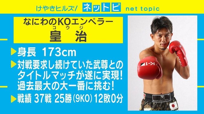 武尊VS皇治「K-1を背負うのは俺だ」  皇治の“挑発”に武尊「最高のK.O.で勝つ」 3枚目
